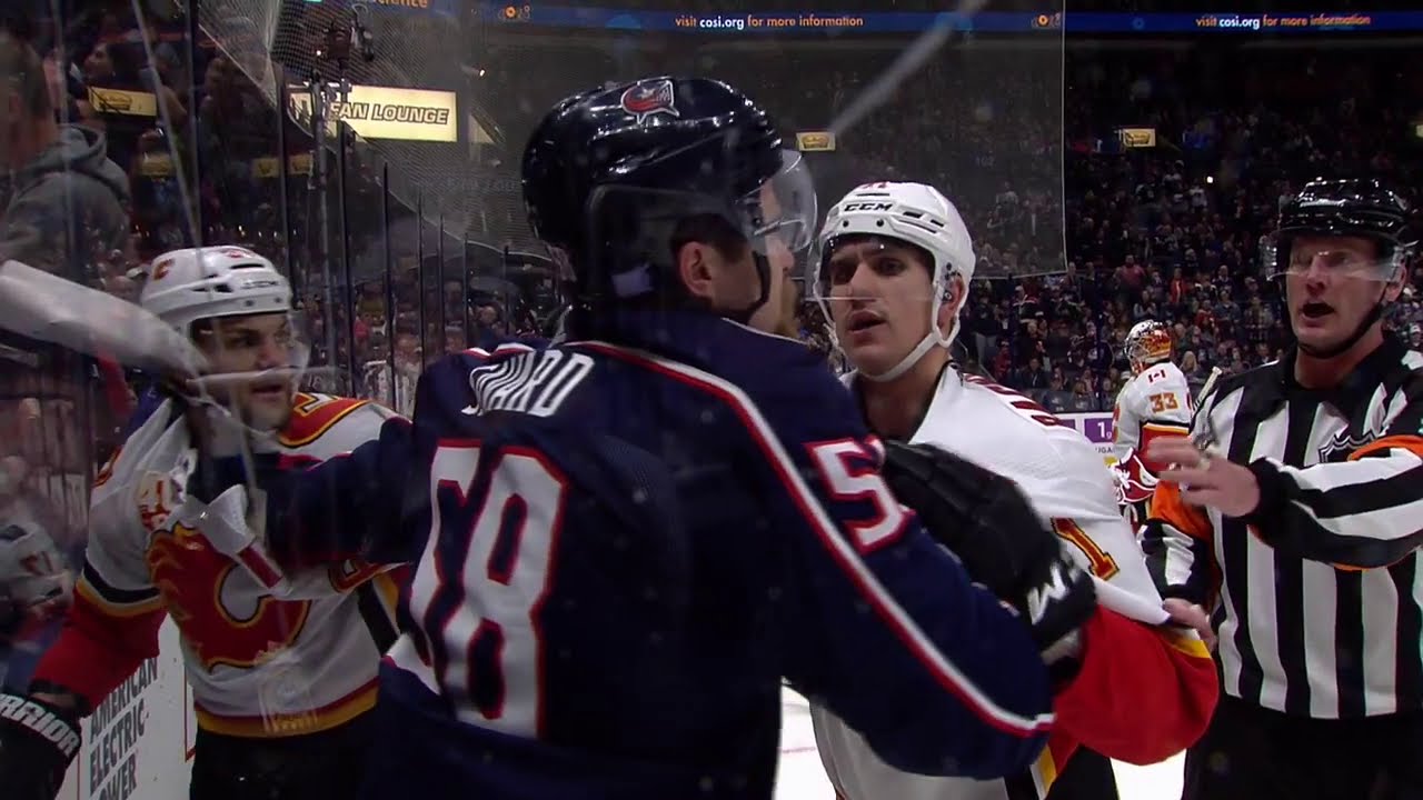 Milan Lucic Sucker Punches Kole Sherwood (Nov. 2, 2019)