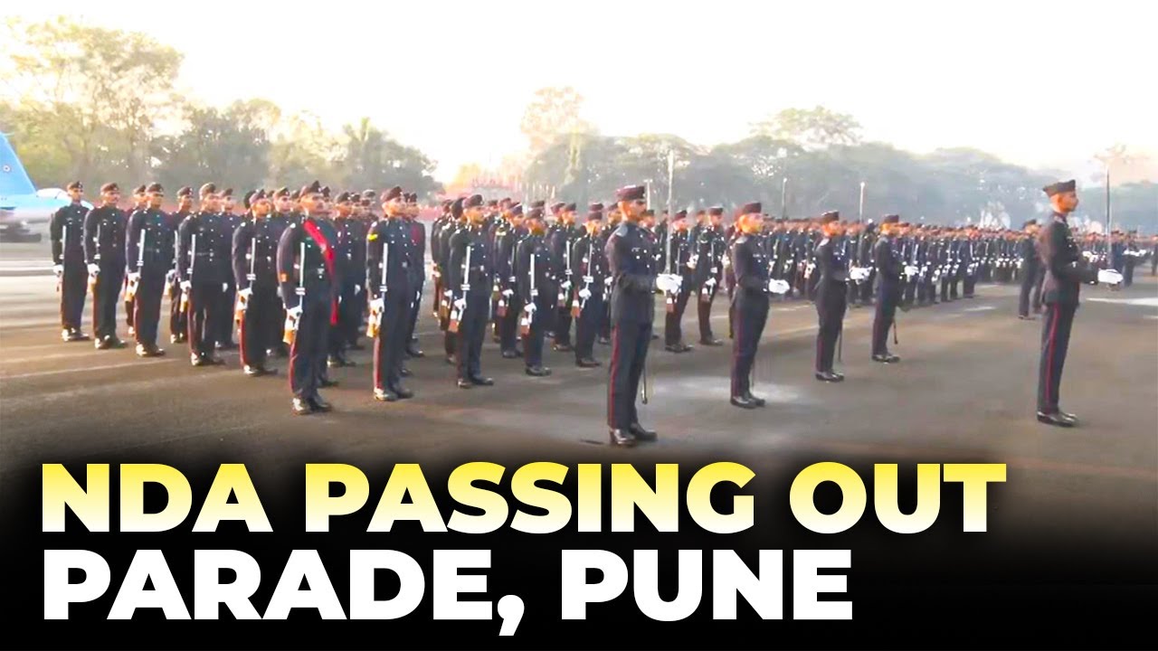 Navy Chief DK Tripathi review the Passing Out Parade of National Defence Academy in Pune