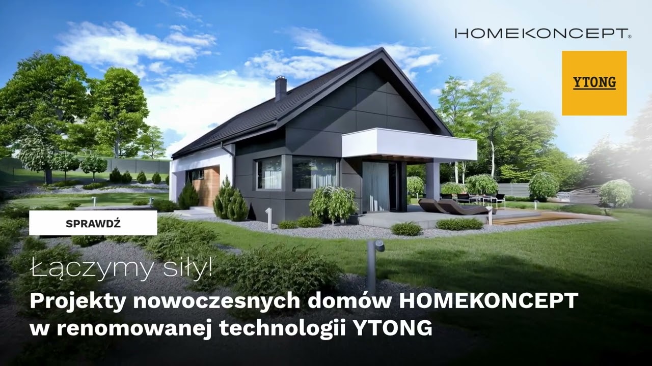HOMEKONCEPT 44 - projekt domu parterowego w technologii YTONG