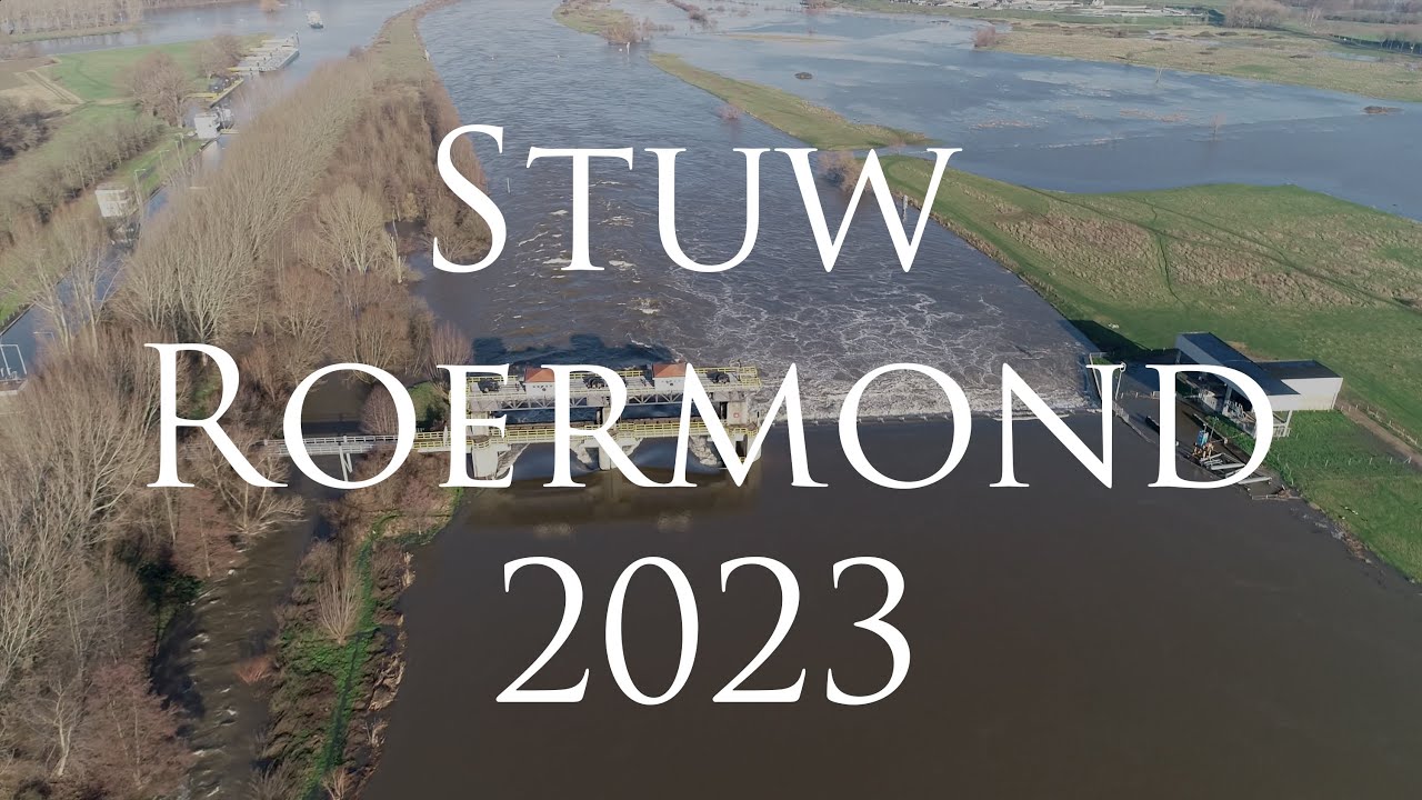 Stuw Roermond hoogwater 2023