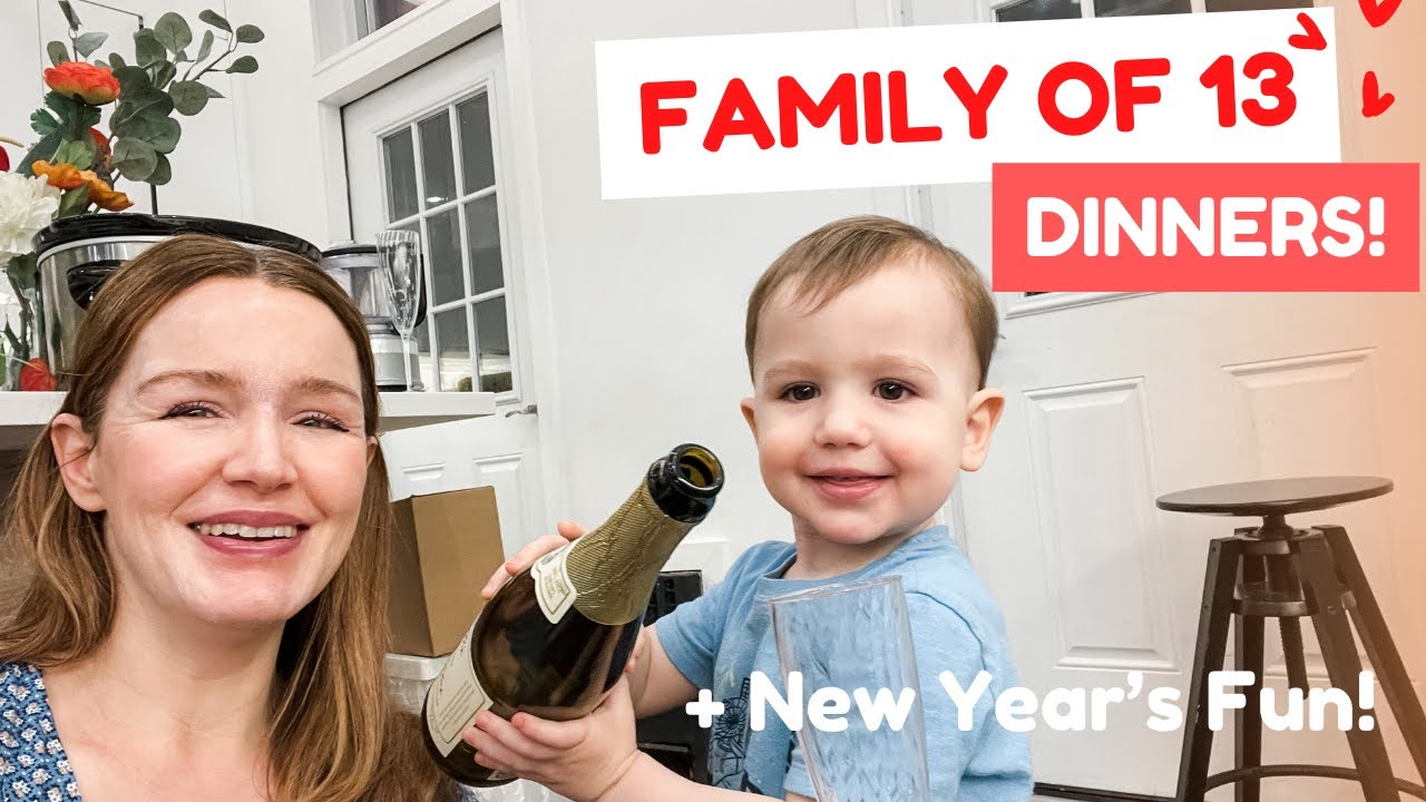 Family of 13 ❤️ What we eat in a week + New Year's fun!