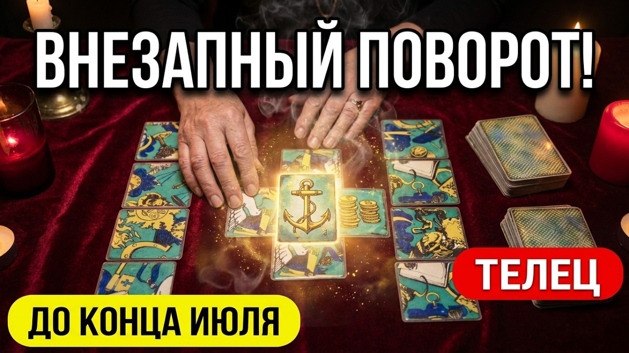 💥Телец♉️Внезапный Поворот..До Конца Июля💯Что Это значит для вас⁉️Цыганский Пасьянс🔮Tar&ograve; Ispirazione 