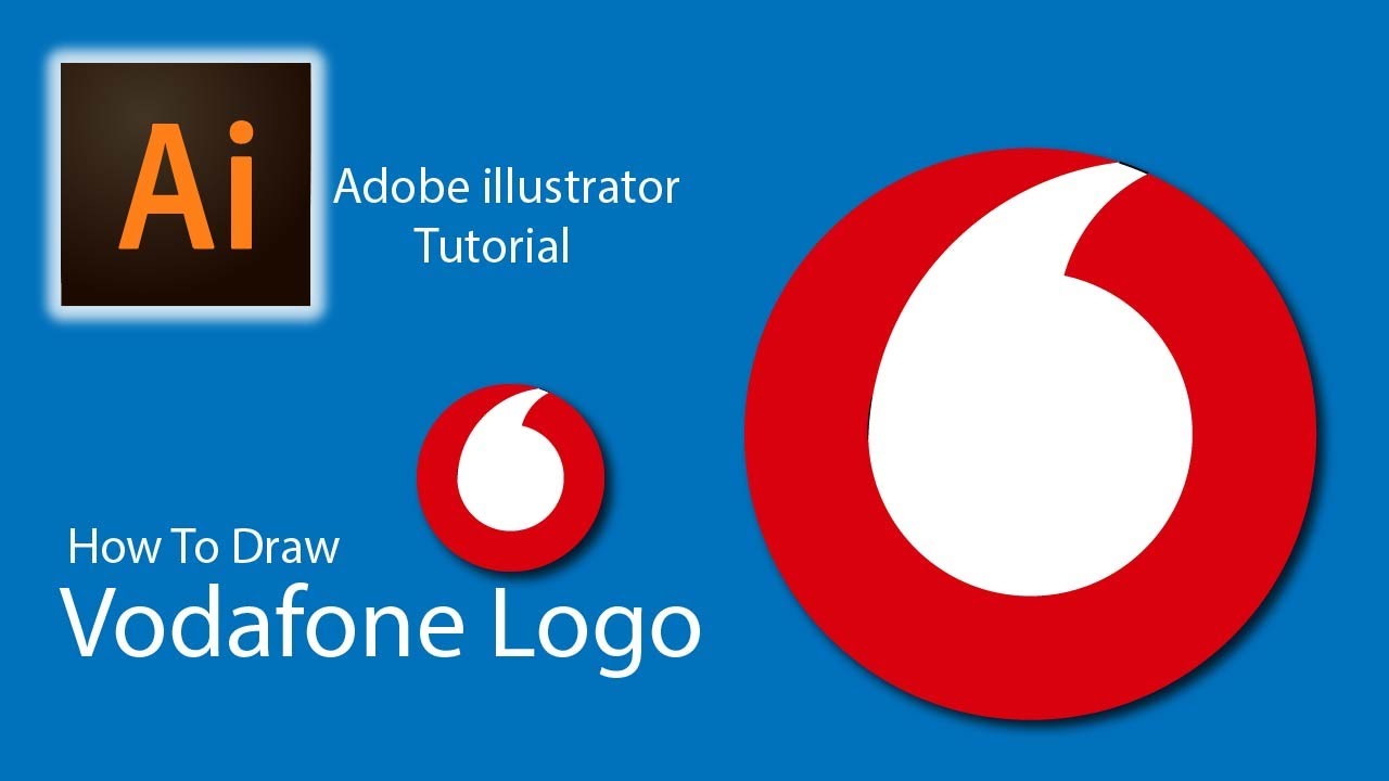 How to Draw a Vodafone Logo with Circles in Adobe Illustrator