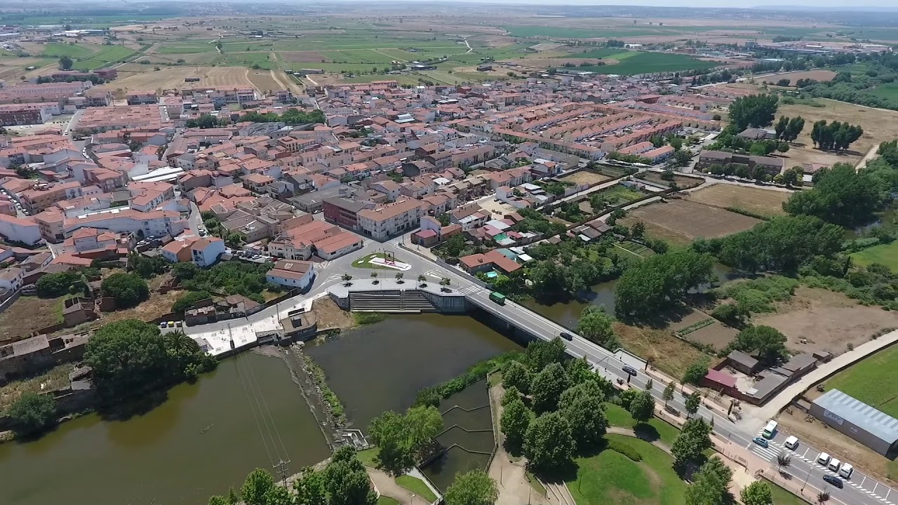 Moraleja (Cáceres) a vista de pájaro 2017