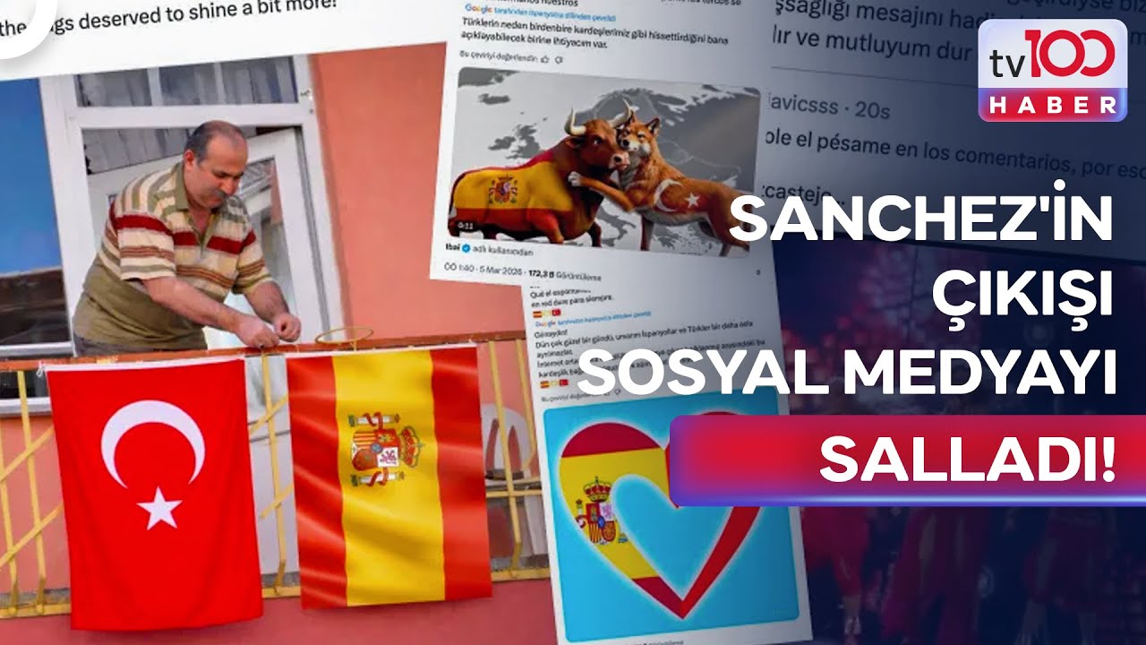 Türkiye-İspanya Rüzgarı Sosyal Medyayı Salladı! | tv100 Haber