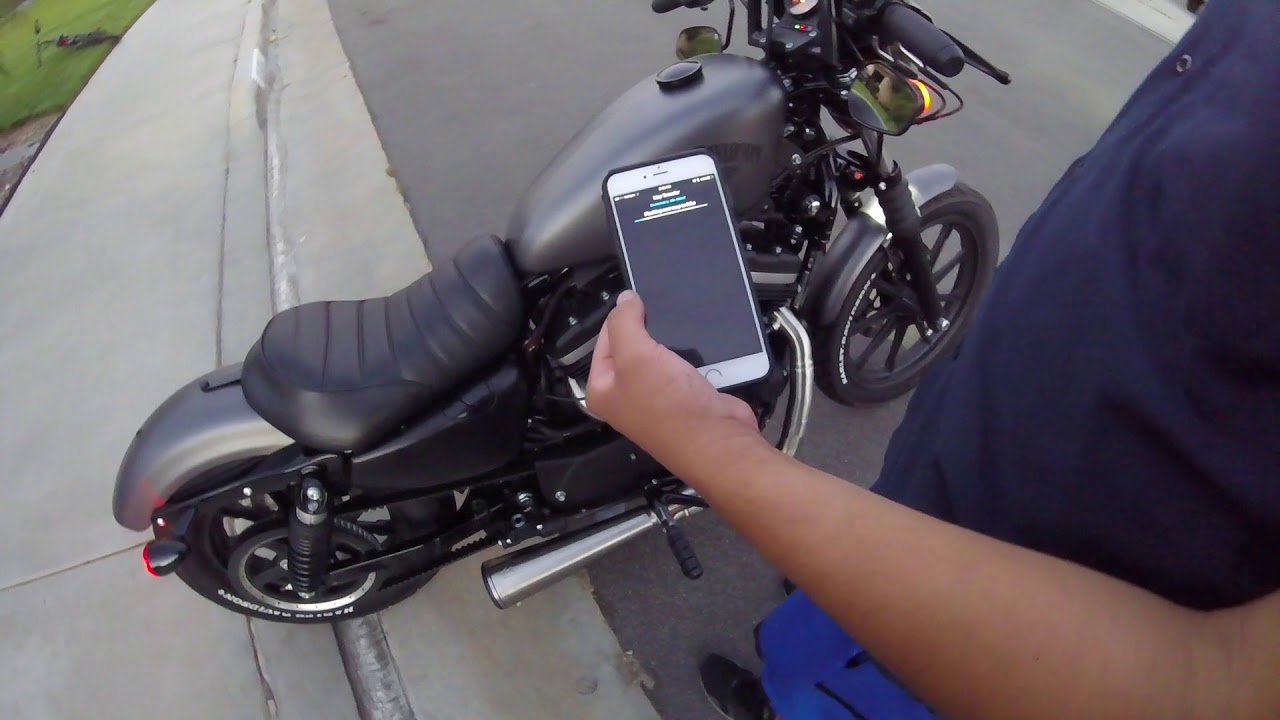 sportster iron 883 danmoto exhaust fuelpak 3 tune and sound clip