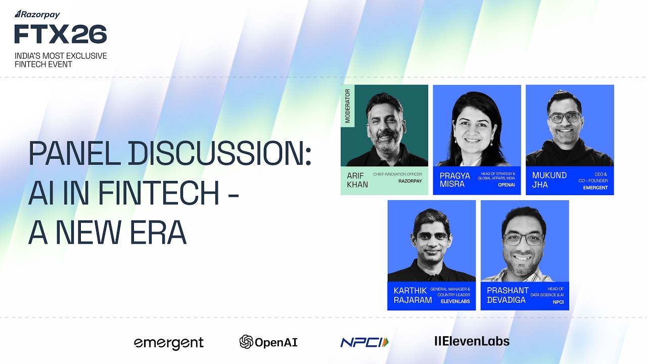 FTX 26 | Panel Discussion : AI in Fintech - A New Era
