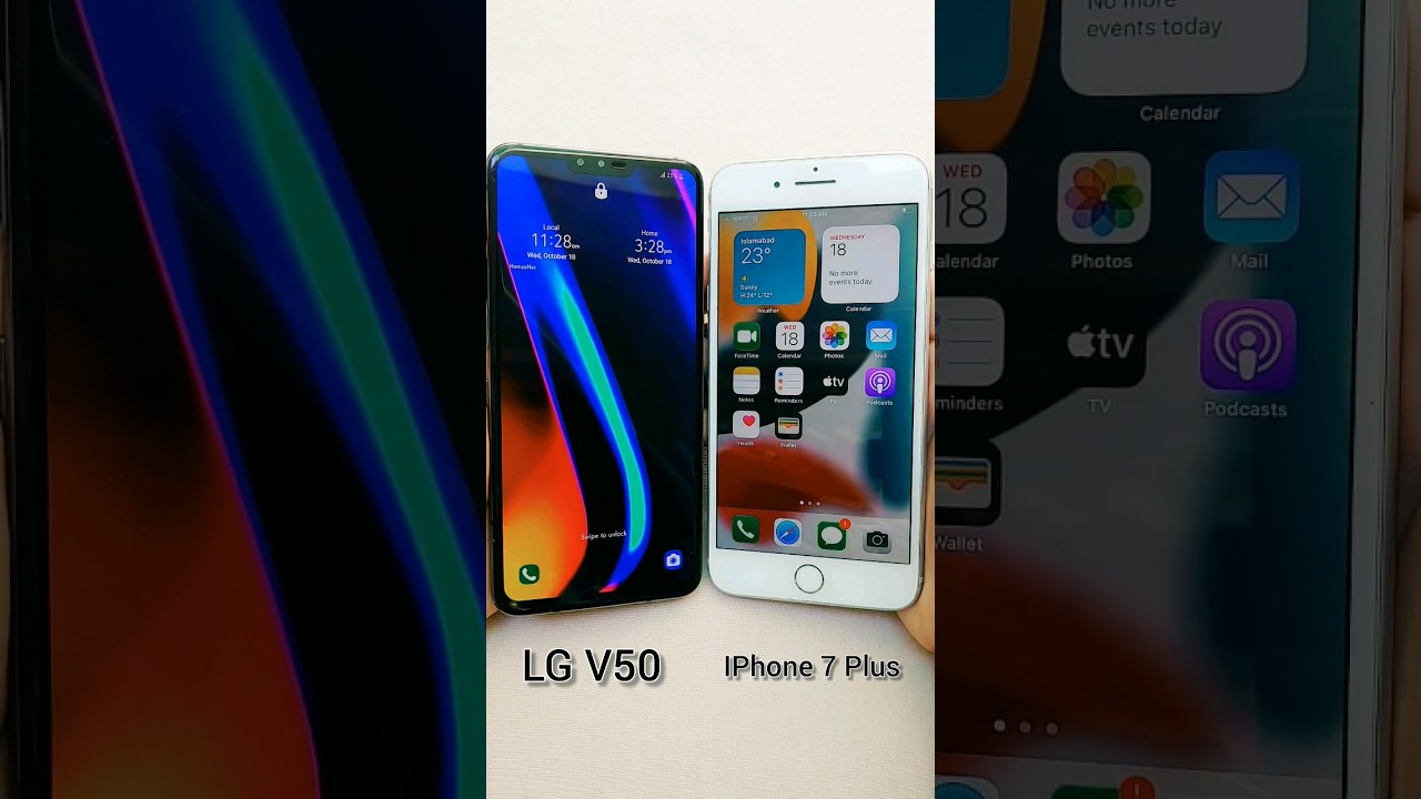 LG V50 Thinq 5G vs iPhone 7 Plus Boot speed Test | IPhone 7 Plus 2023 | LG V50 Thinq 5G 2023 #viral