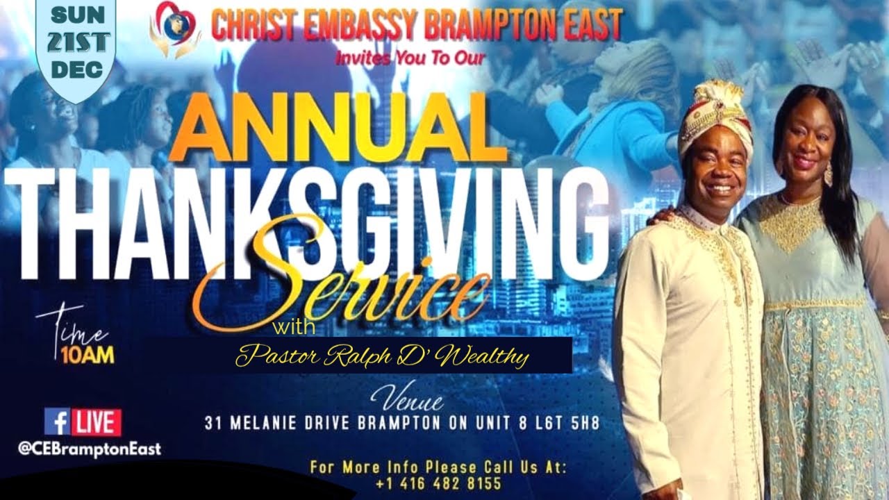 ANNUAL THANKSGIVIING SERVICE OF COMPLETENESS WITH PASTOR RALPH - DECEMBER 21ST 2025