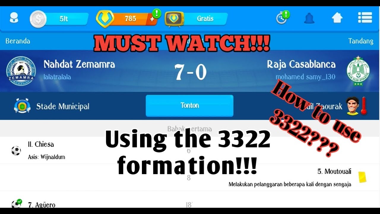 How to use the 3322 Formation! Best Tactics OSM 2020 (english version)