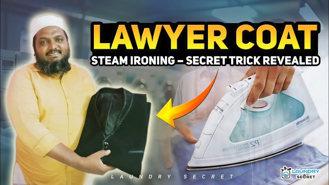 அட, லாயர் கோட் Steam Ironing பண்ணுறதுக்கு இது தான் Correct Trick! 😲🧼 | Lawyer coat steam ironing 🧥