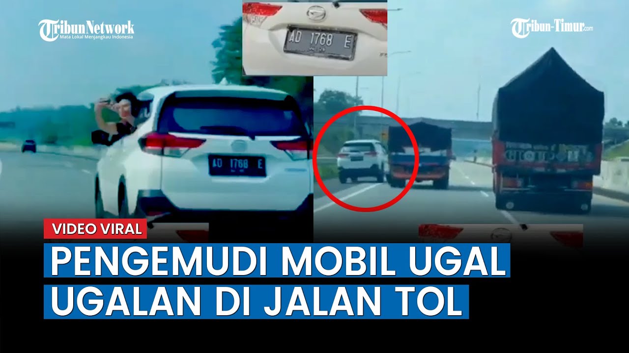 Video Viral, Pengemudi Mobil Zig zag dan Ugal-ugalan di Jalan Tol, Kasatlantas Cari Sang Sopir
