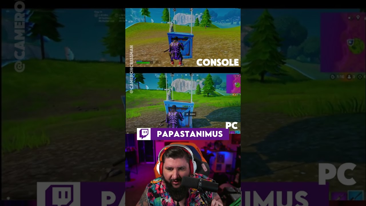 Fortnite: консоль против ПК (через @CCressmanDB)