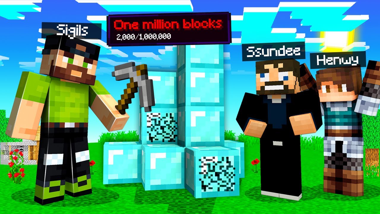 Breaking ONE MILLION Blocks in Minecraft (1 Mill Sub Special)