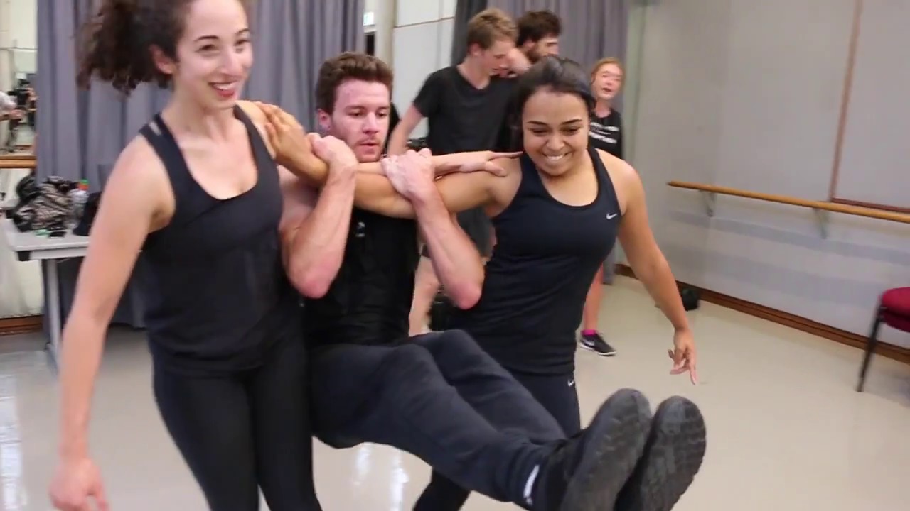 Parkour training for NIDA Acting students