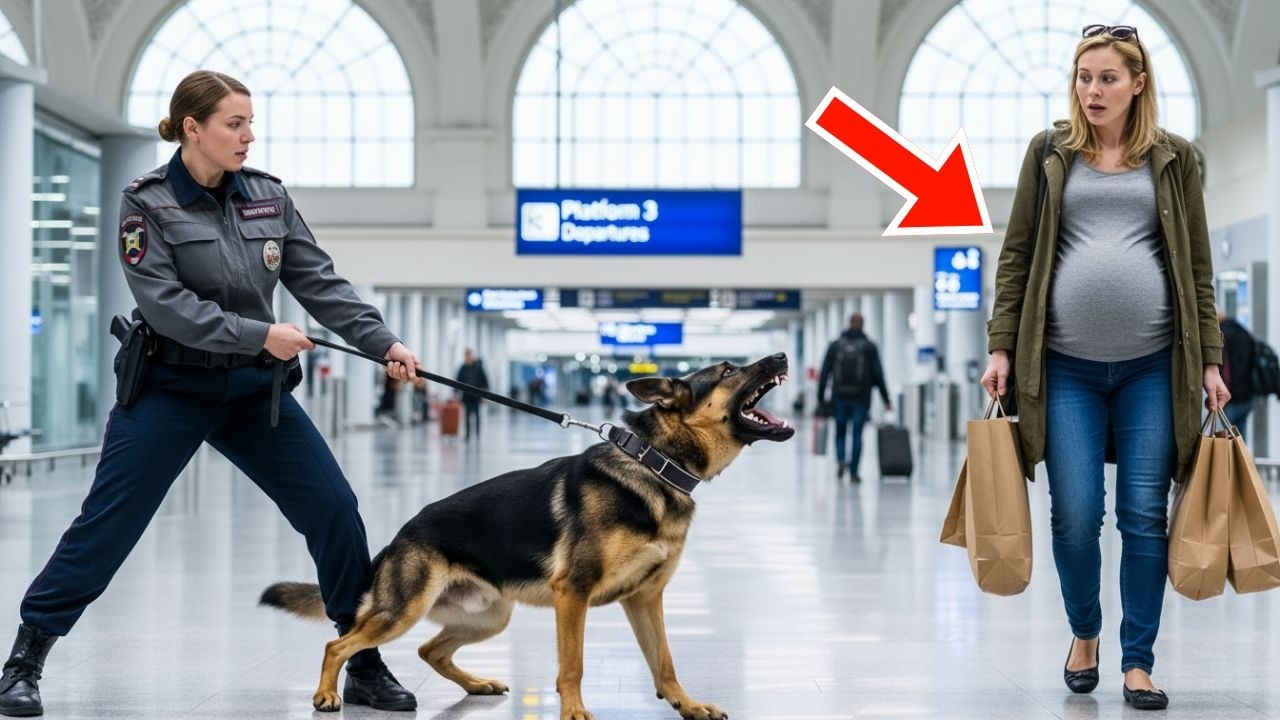 Een hond blaft wanhopig naar een zwangere vrouw – en de waarheid van die dag schokte iedereen