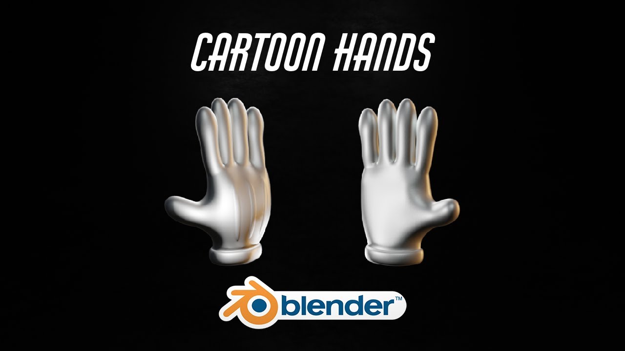 Modeling Cartoon Mickey Mouse Hands in Blender 3.6