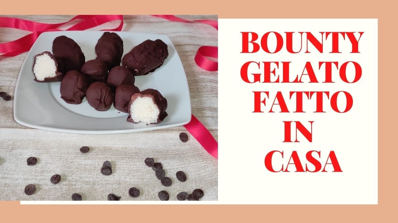 Gelati bounty fatti in casa con solo 3 ingredienti senza cottura