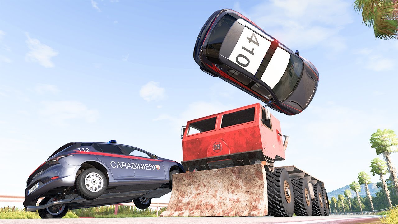 Police Car Chases #51 - BeamNG DRIVE | SmashChan