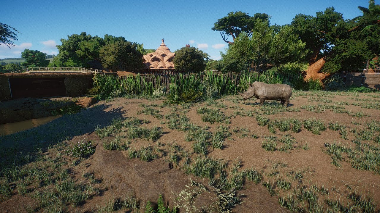 Planet Zoo: Episode 18 Wild Woods Zoo - Southern White Rhino Habitat Speedbuild