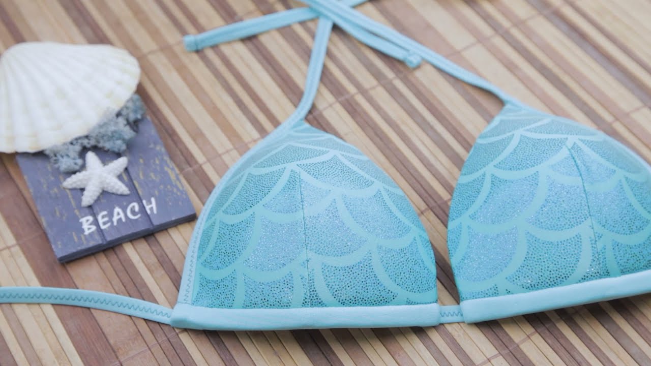 Triangelbikini mit fester Push up Schale | Schnittmuster Trailer