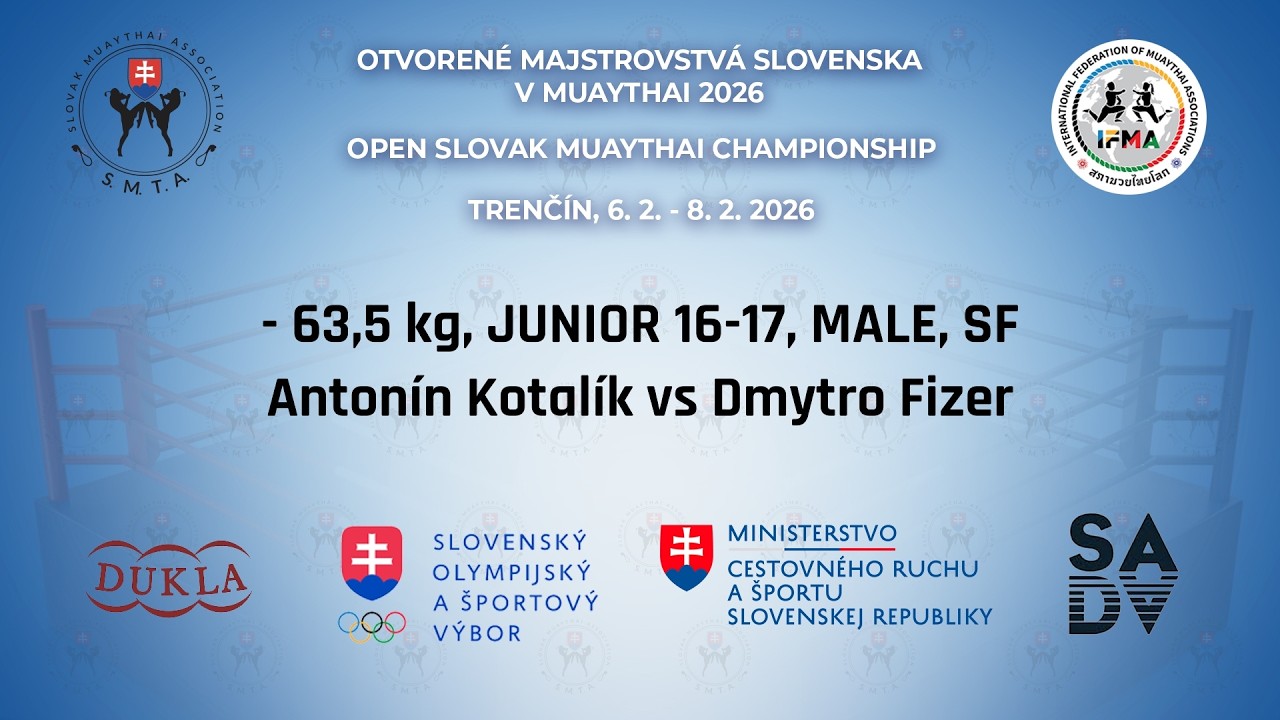 Antonín Kotalík vs Dmytro Fizer - 63,5 kg, JUNIOR 16-17, MALE, SF