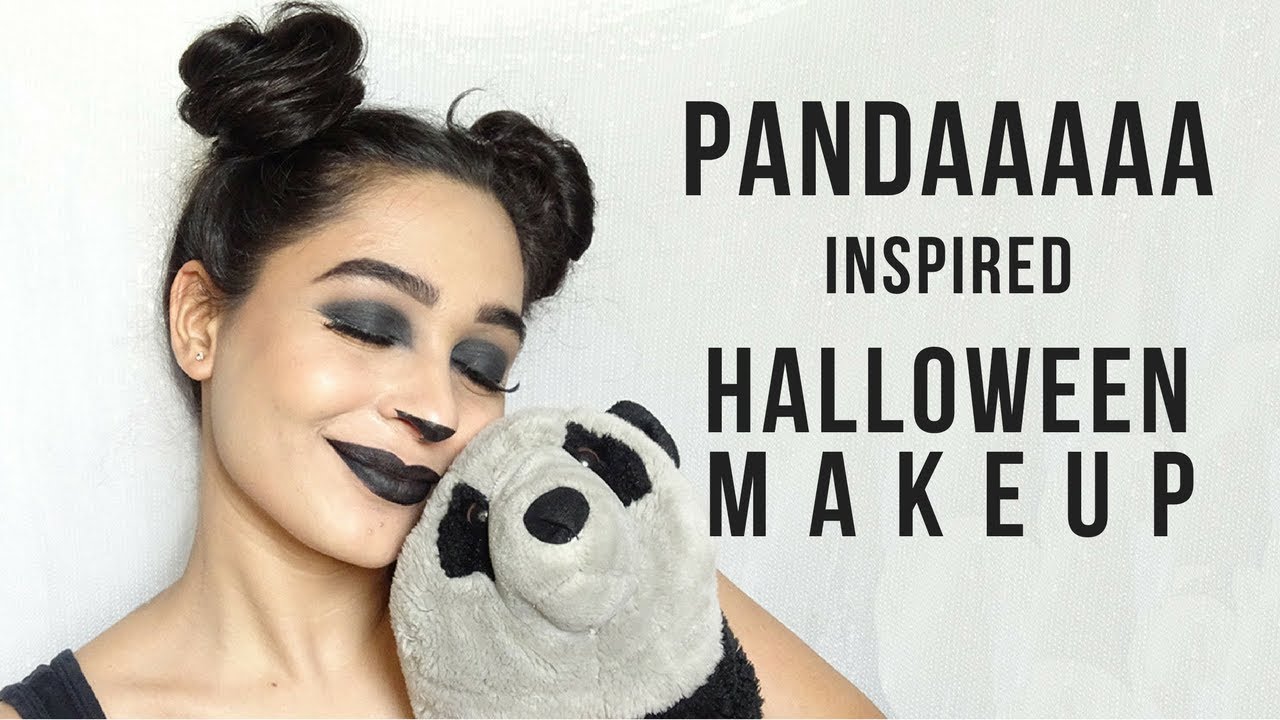 PANDA INSPIRED  HALLOWEEN MAKEUP TUTORIAL