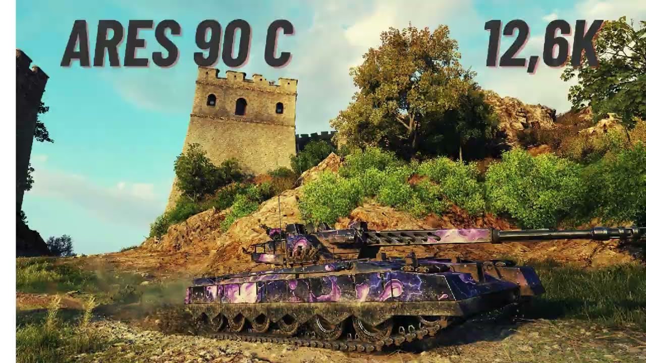 Ares 90 C - 12,6K Damage - 6 Kills - World of Tanks (Wot)