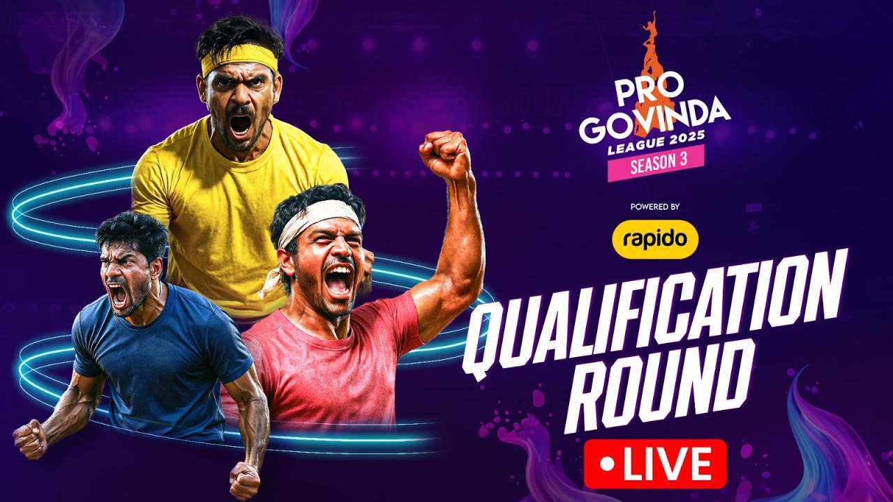 PRO GOVINDA LEAGUE SEASON 3, POWERED BY RAPIDO - QUALIFICATION ROUND I DAY 2