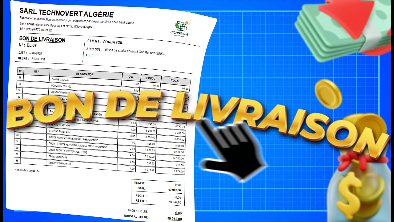 Comment cr&eacute;er un Bon de Livraison sur Dolisoft Pro