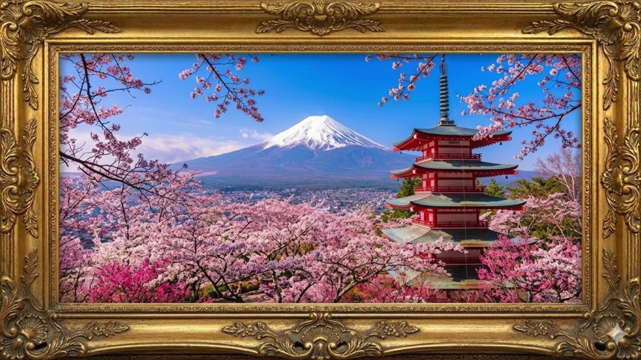 Vibrant Japan Sakura 4K | Cherry Blossoms in Spring | | 日本の桜の美しさ | screensaver Frame TV Art