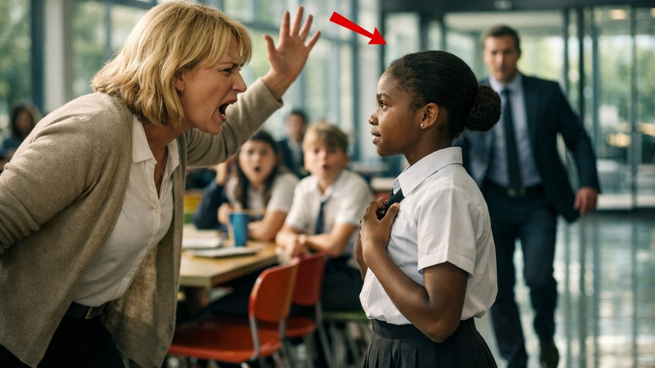 UN PÈRE NOIR EST VENU À L’ÉCOLE DE SA FILLE À L’HEURE DU DÉJEUNER—CE QU’IL A VU L’A LAISSÉ SANS VOIX