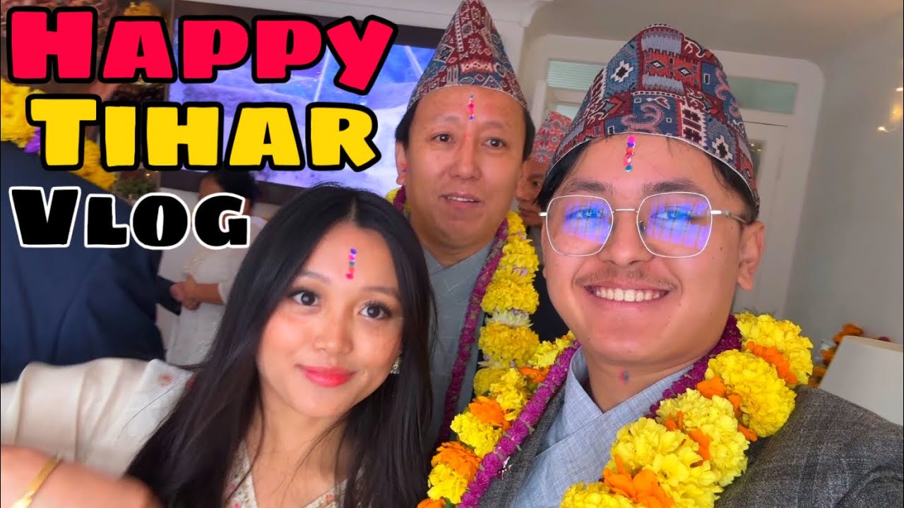 Happy Tihar to all Nepalese 🇳🇵 2082 Vaitika special vlog in UK 🇬🇧 This is how we celebrate here 🎊🎉 