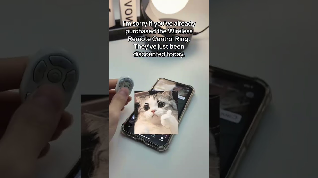 Wireless Ring Remote for Selfies & App Control | #fok #ring #foryou