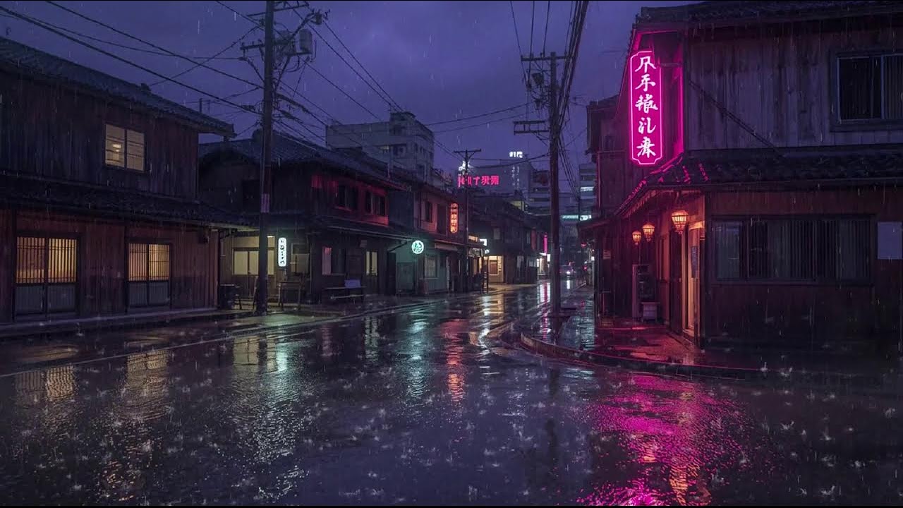 Night Rain Ambience 🌙 Lofi Beats for Focus, Relax & Quiet Moments #10