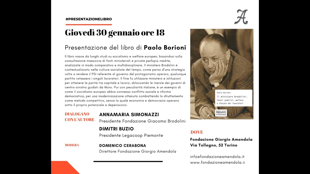 Presentazione del libro di Paolo Borioni: Il Ministero Brodolini