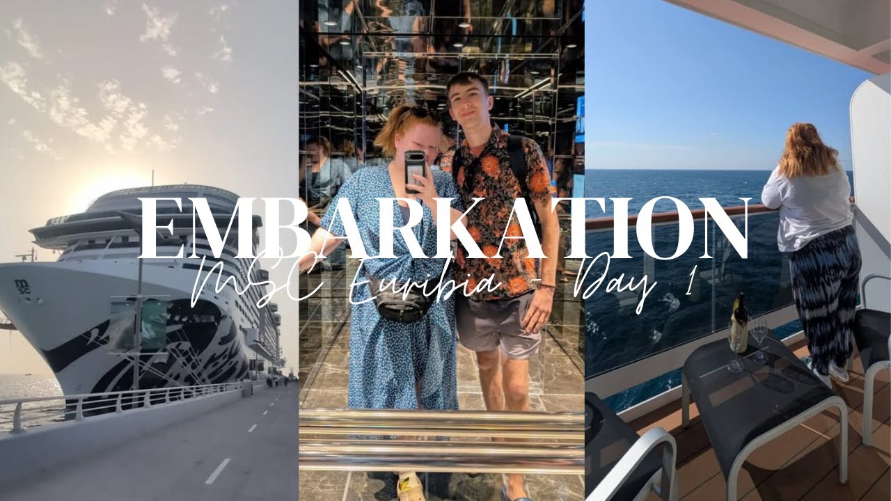 MSC Euribia Cruise Vlog: Day 1-Embarkation, Balcony Cabin Tour & Exploring the Ship || Ep: 77