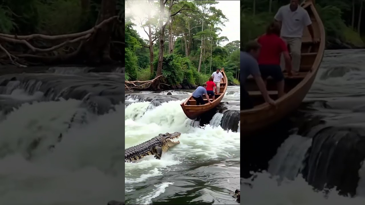 Crocodile Chase Boat To Waterfall – Dramatic Loop 