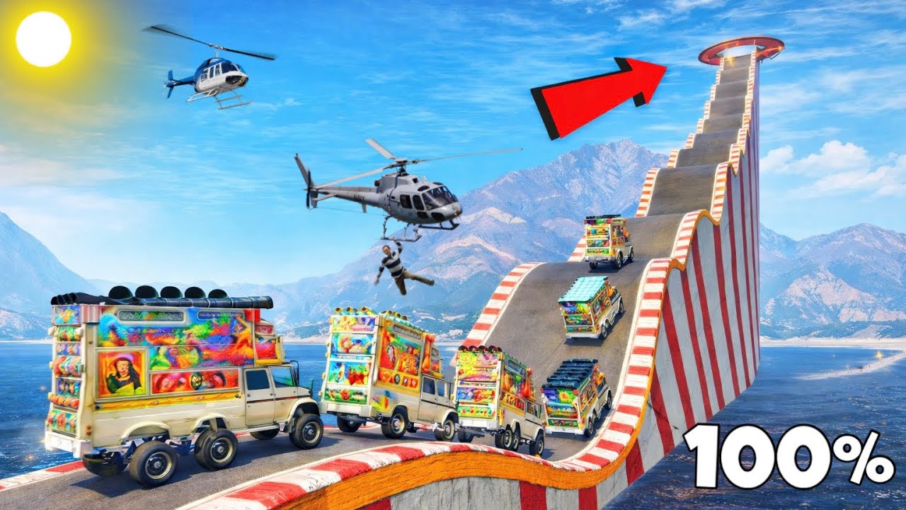 GTA-5 World Highest😳😱दुनिया का सबसे ऊंचा !! Impossible Super Mega Ramp😱😱Challenge Indian top 10 dj
