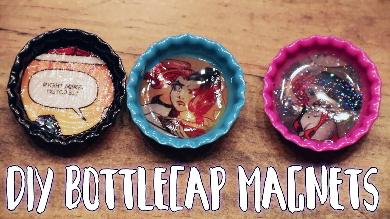 HOW TO: Bottle Cap Magnets | DIY