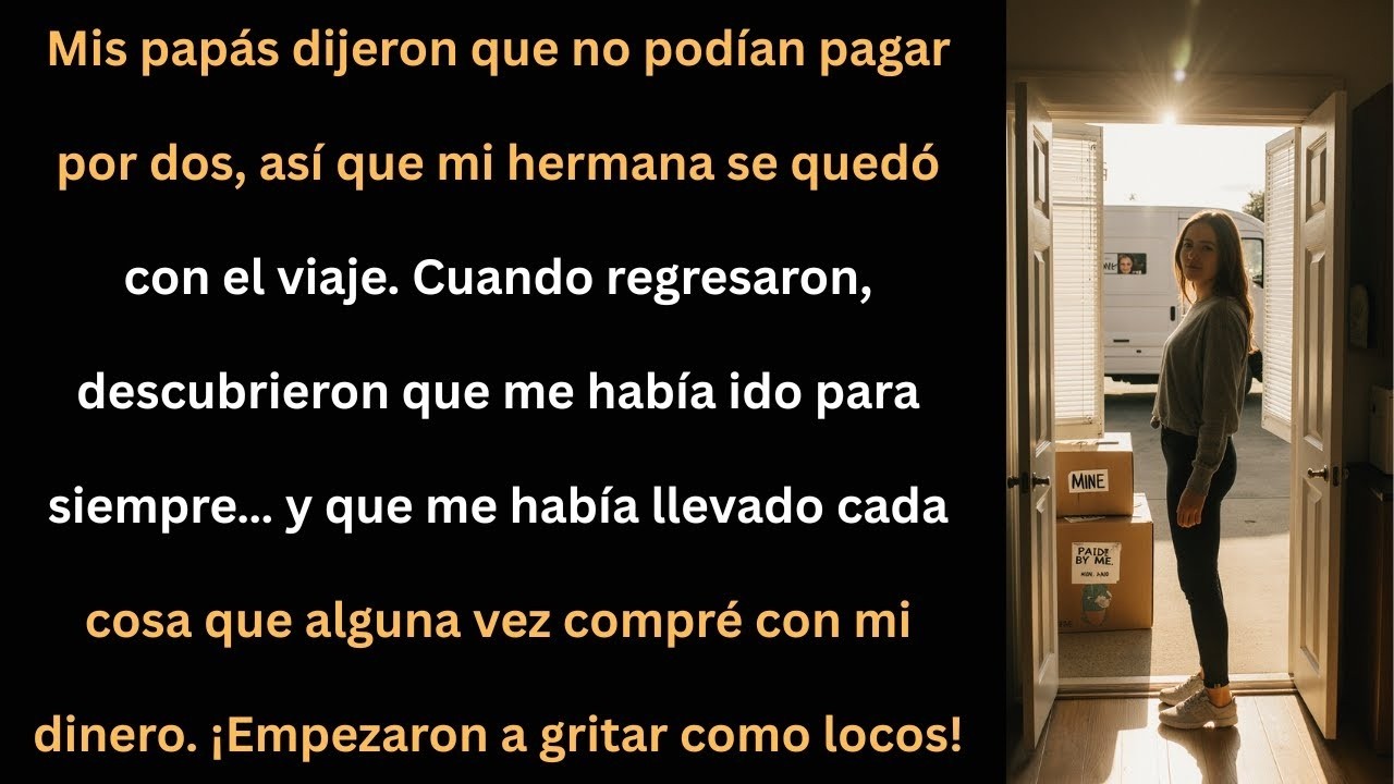 Mi hermana tuvo el viaje; mis papás, la sorpresa de sus vidas