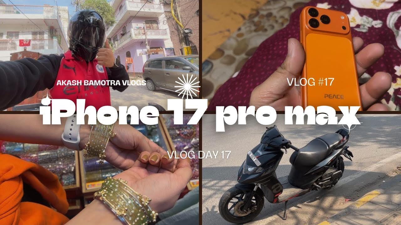 Finally iphone 17 pro 😂/mahashivratri gift /solo scooty ride 🛞🛞🔥🔥