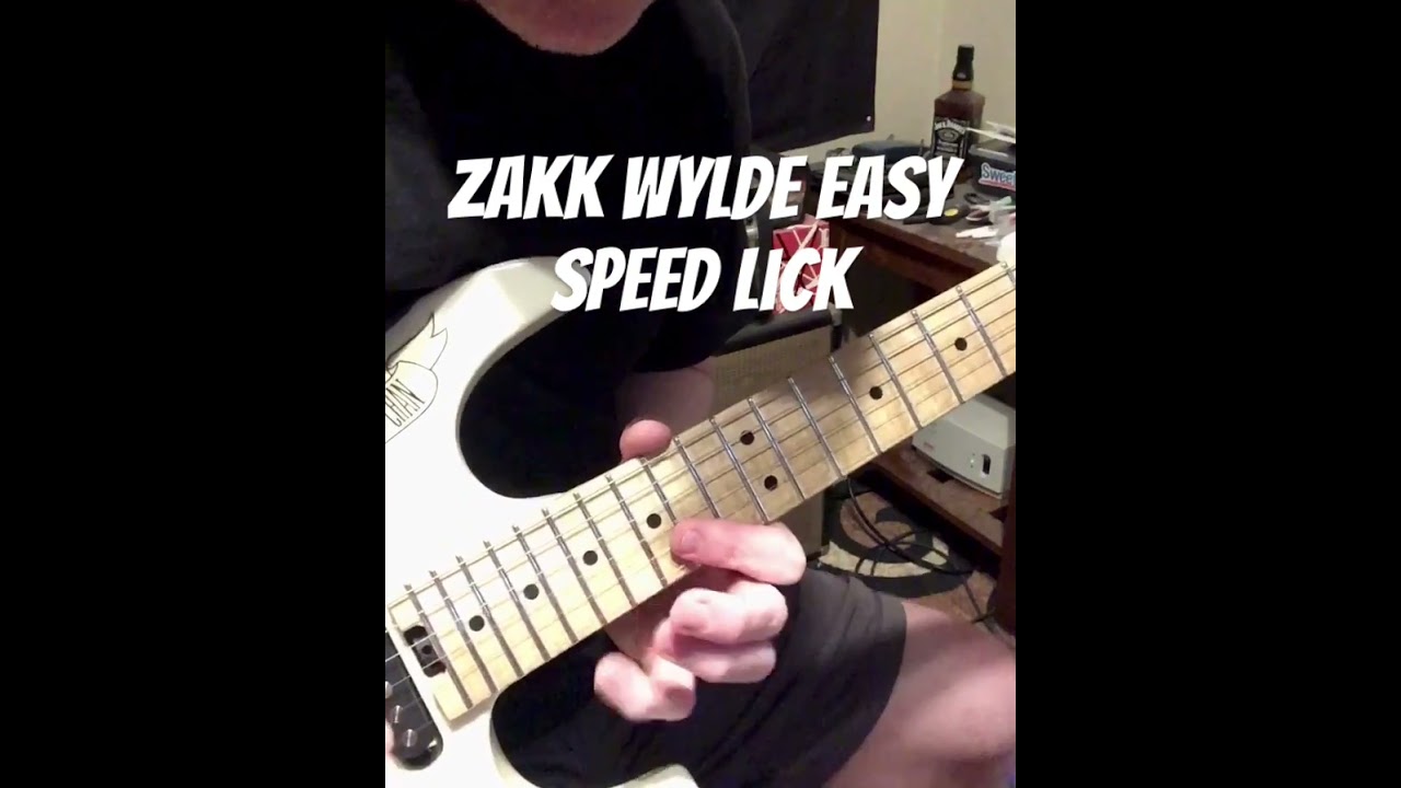 Play Guitar Faster - Zack Wylde Lick #zakkwylde #guitarlesson