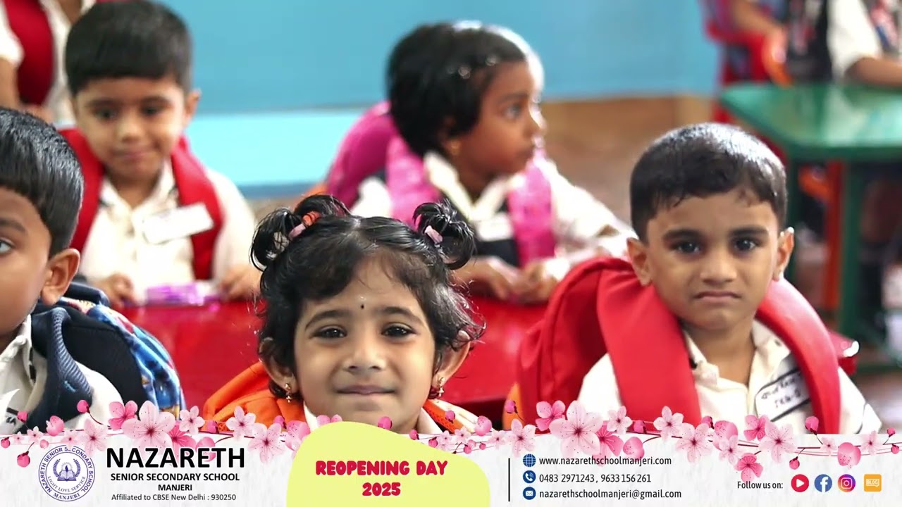 Reopening Day of KG and LP Section 2025 | Nazareth School Manjeri | First Day at the School 2025