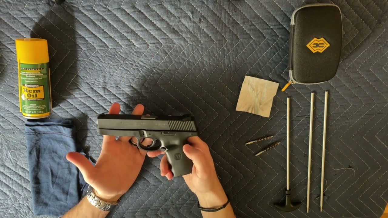 How To Break Down And Clean Smith And Wesson 9mm SW9F Field Strip
