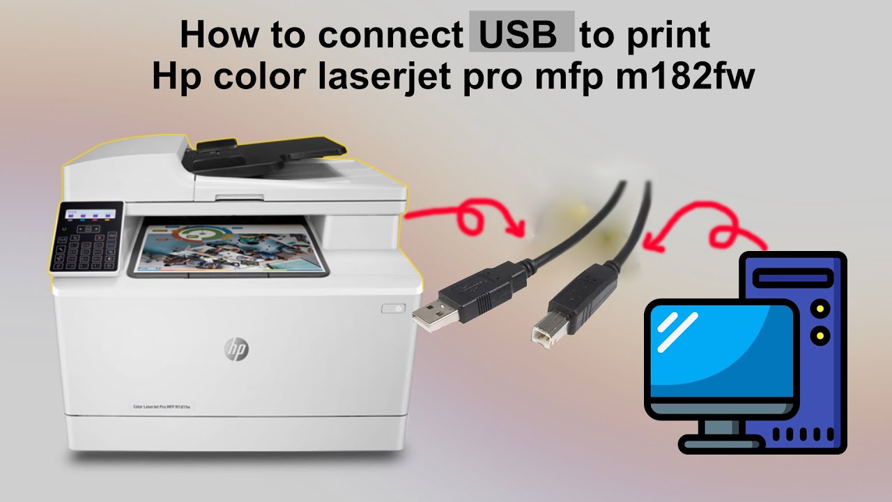 Install USB driver Printer Hp color LaserJet pro mfp m183fw