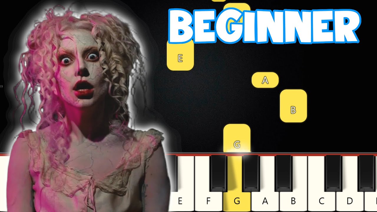 The Dead Dance - Lady Gaga | Beginner Piano Tutorial | Easy Piano