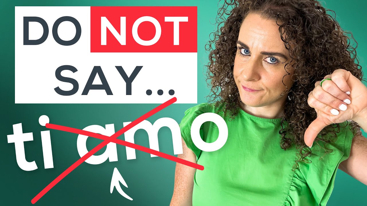 DO NOT say 'TI AMO'! Say 'I LOVE YOU' PROPERLY! in Italian + FREE PDF 📚 | Phrases of Love in Italian