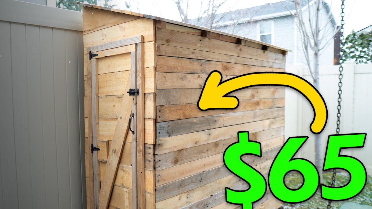 I Built a Shed Completely from FREE Pallets