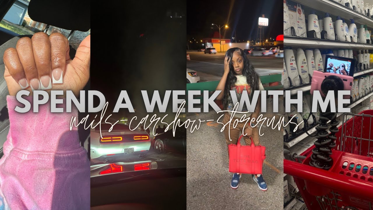 SPEND A WEEK WITH ME(nails,car show,mall,school,etc..)||Destiny Ja’Nay
